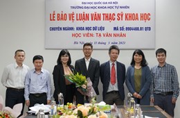Student of VNU University of Science successfully completed his master thesis defense