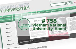 Webometrics August 2022 Edition: VNU ranks among the world’s top 800 universities