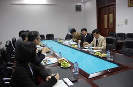 Welcoming the delegation from Saga University, Japan