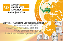 QS World University Rankings by subject 2026: VNU expands into new subjects and rises in a number of subject areas
