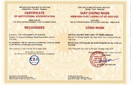 VNU University of Science Recognized as Meeting National Education Quality Standards by the Ministry of Education and Training