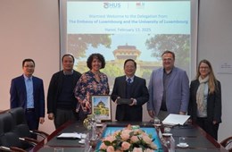 VNU University of Science Welcomes Delegation from the Embassy of Luxembourg and the University of Luxembourg
